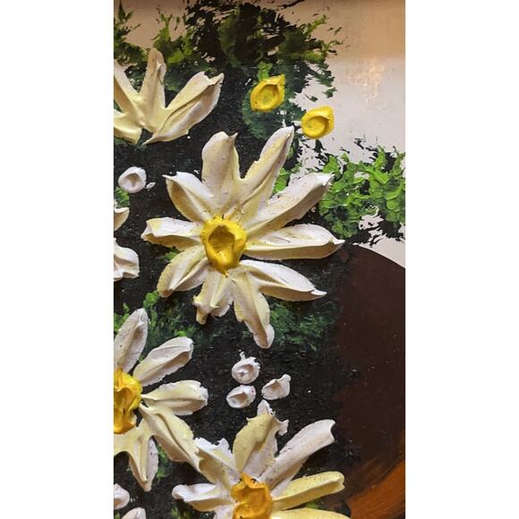 Original Oil Painting on Wood CAROLE GERS, Signed, Framed, 9.5" x 7.5" - Picture 4 of 7